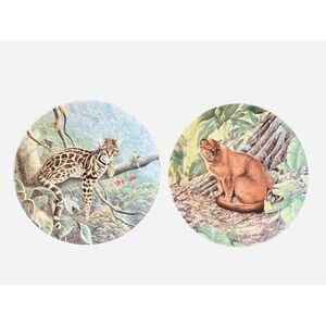 Knowles “The Margay”Plate Lee Cable Great Cats Of America’s 1990 "Faguarundi"